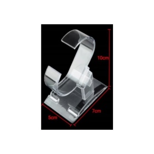 Set 100 Suporturi Acrilice Transparente pentru Ceasuri – Formă C – 10 x 7 x 5 cm – Expozitor Magazin - Img 2