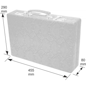 Set de Table de Lux | Design cu Piele de Crocodil & Sidef - Img 3