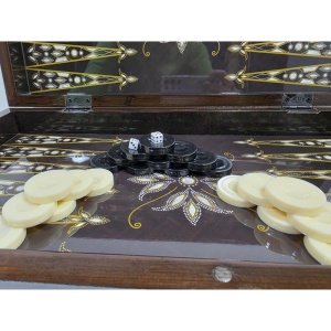 Set de Table (Tavla) Turcești din Lemn - Cu Piese și Zaruri - Img 5