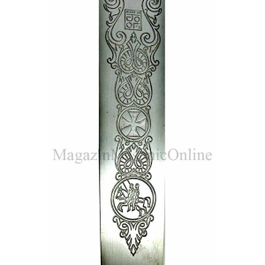 Spadă Cavaler Templier – 75 cm – Oțel Inoxidabil – Lamă Gravată Laser – Made in Spain - Img 5