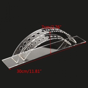 Suport Organizator Acrilic – 12 Sloturi – Transparent – Pentru Birou, Pensule Machiaj, Instrumente Scris - Img 3