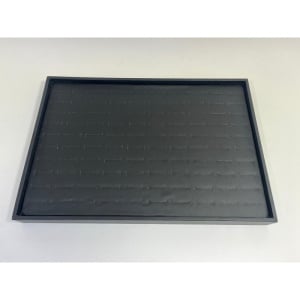 Tavă Premium Prezentare 100 Inele | Piele Ecologică Neagră - Img 2