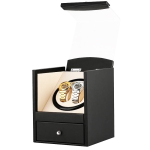 Watch Winder - 2 + 2 Negru Dispozitiv pentru intoarcere ceasuri CF-pu80 - Img 3
