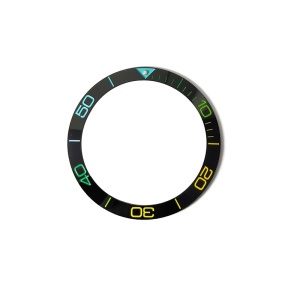 Bezel Ceramic Omega 38x30.7mm | Inel Ceramic Negru pentru Ceas - Img 3