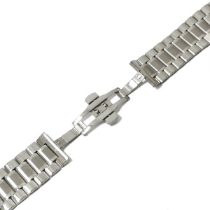 Bratara Ceas Otel Inoxidabil Argintie cu deployant 28mm 30mm WZ438 - Img 4