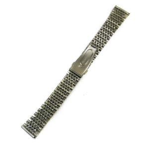 Bratara de ceas Argintie cu butoane laterale 20mm MT4759 - Img 2