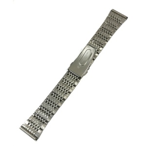 Bratara de ceas Argintie cu butoane laterale 20mm MT4764 - Img 2