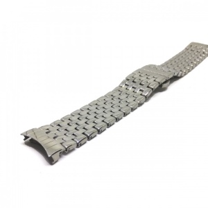 Bratara de Ceas Argintie din Otel Inoxidabil - Capete Curbate - 20mm - WZ3787 - Img 3