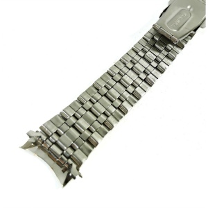Bratara de ceas argintie din otel inoxidabil cu capete curbate 20mm 22mm WZ4458 - Img 3