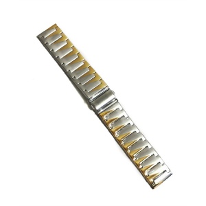 Bratara de ceas bicolora argintiu cu auriu din otel inoxidabil 22mm - Img 3