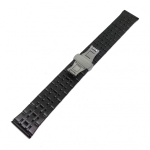Bratara de ceas din Otel Inoxidabil - Neagra - 22mm, 24mm - WZ3813 - Img 2