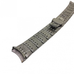 Bratara pentru Ceas Argintie din Otel Inoxidabil - Capete Curbate - 22mm - WZ3793 - Img 2