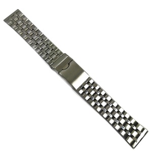 Bratara pentru ceas Highgard - Culoare Argintie - 5 randuri de zale - 18mm, 20mm, 22mm - WZ4305 - Img 2