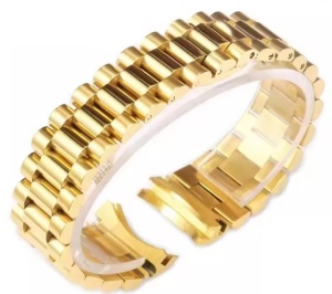 Brățară President Aurie – Compatibilă Datejust și Day-Date – 21 mm