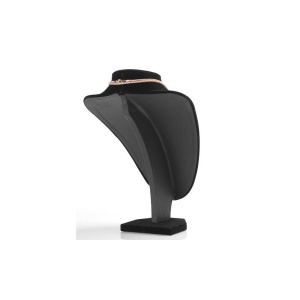 Bust expunere bijuterii negru din catifea WZ1631-L - Img 2