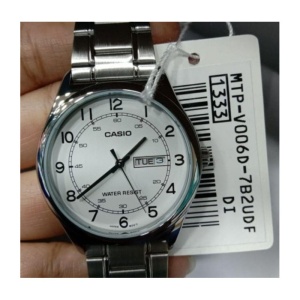 Ceas Bărbătesc Casio MTP-V006D-7B2UDF – Clasicul Absolut cu Numere Arabe și Afișaj Day-Date - Img 3