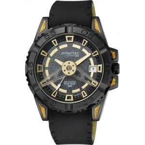 Ceas Bărbătesc Q&Q Attractive Gold & Black DA52J502Y