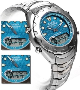 Ceas Casio MRP-701D-2A2VDF – Analog-Digital – Carcasă Oțel 41 mm – Cadran Albastru – 100 m - Img 2
