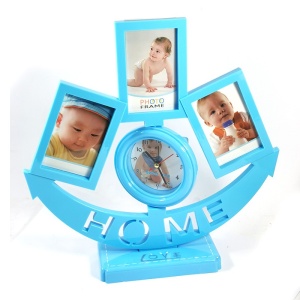 Ceas de masa cu rame foto si alarma `Home` 7505A - Img 4