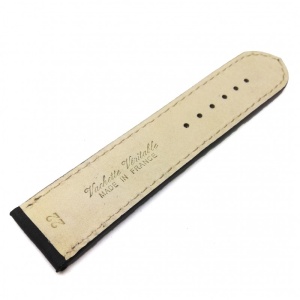 Curea Ceas „Fleurus Kraft” – Piele Robustă de Vițel, Negru Integral (18mm - 24mm) - Img 2