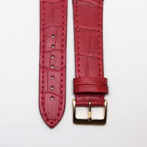 Curea Ceas „Monochrome Red” 7A1-R – Piele Naturală Premium cu Cusătură Asortată (14mm - 22mm) - Img 3