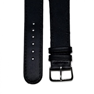 Curea Ceas „Obsidian Comfort” C3066 – Piele Naturală Hipoalergenică, Negru Mat (8mm - 22mm) - Img 4