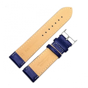 Curea Ceas „Pure Comfort” A-812 – Piele Naturală Hipoalergenică, Albastru Navy (18mm - 22mm) - Img 3