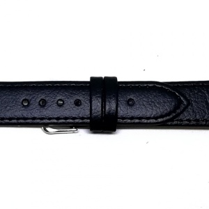 Curea Ceas „Pure Comfort XL” – Piele Naturală Hipoalergenică, Negru cu Cusătură Neagră (12mm - 26mm) - Img 4