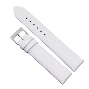 Curea Ceas „Snow White XL” 9XL16 – Piele Naturală, Alb Imaculat (10mm - 22mm)