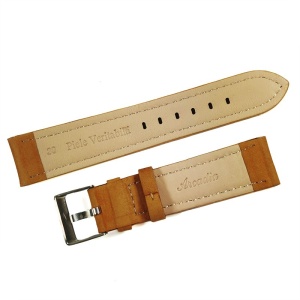 Curea Ceas „Tobacco Suede” 01D140 – Piele Întoarsă Maro, Stil Minimalist (18mm - 20mm) - Img 3