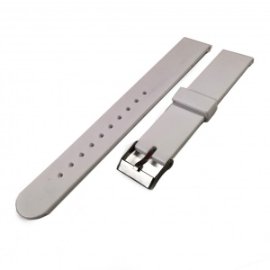 Curea Ceas Albă din Plastic – 14/16/18 mm – Lungime M