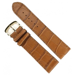 Curea Ceas Fleurus – Premium Made in France – Piele Vițel Maro