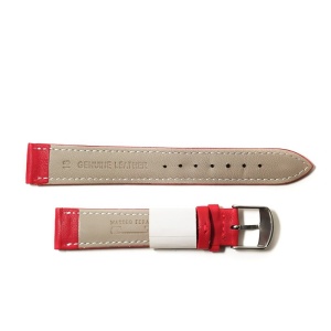 Curea Ceas Matteo Ferari din Piele Naturală Roșie, Dublu Strat cu Interior Crem și Cataramă Inox, Model WZ5166 (12mm - 18mm) - Img 3