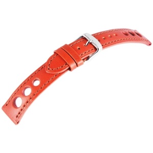 Curea Ceas Piele Naturala Maro cu Gaurele 20mm 22mm 8157707000 - Img 3