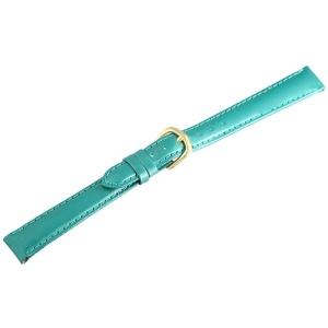 Curea Ceas Piele Naturala Turcoaz 12mm 14mm 813763630012 - Img 2