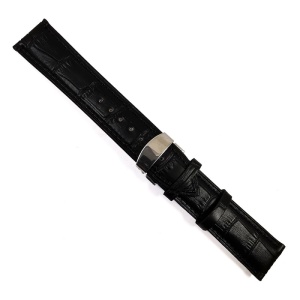 Curea ceas piele neagra Deployant 18 mm 20 mm 22 mm 24 mm C005 - Img 10