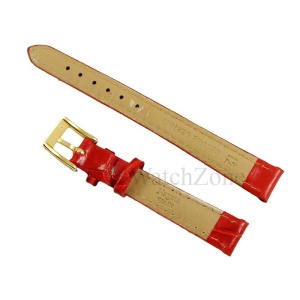Curea ceas piele rosie 10mm 12mm 14mm 16mm 18mm 20mm 22mm 24mm 26mm NAGATA WZ1737 - Img 2