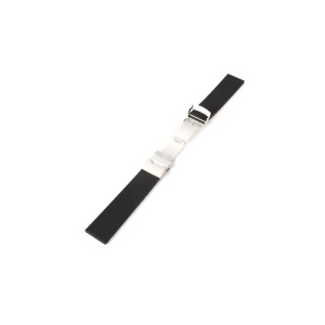 Curea Ceas Silicon Neagra Inchidere Deployant 20mm 22mm 24mm WZ1236 - Img 2