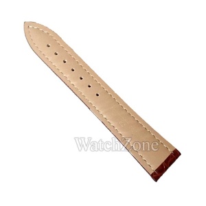 Curea Ceas WatchZone Maro cu Imprimeu Crocodil, Piele Naturală Dublu Strat și Interior Crem, Model WZ1485 (12mm - 24mm) - Img 2