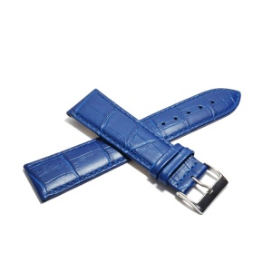 Curea de ceas Albastra cu Imprimeu Crocodil 22mm WZ5379 - Img 2