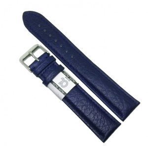 Curea de Ceas Alfa XXL - Piele Naturala - Anti-Alergic - Albastra - 20mm / 22mm / 24mm - WZ2007