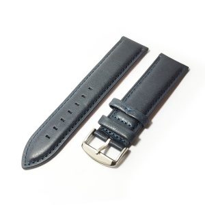 Curea de ceas bleumarin din piele naturala 22mm - WZ5244 - Img 4