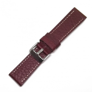Curea de ceas Burgundy din piele naturala - 22mm - WZ3569 - Img 2