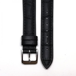 Curea de ceas din piele naturala Neagra XL - 16mm - C3140 - Img 2