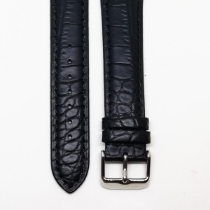 Curea de ceas din piele naturala Neagra XL - 18mm / 20mm / 22mm / 24mm - C3045 - Img 4