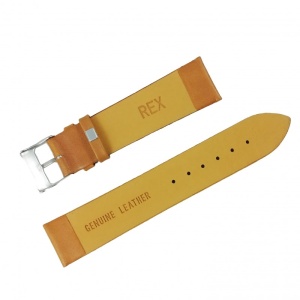 Curea de ceas din piele naturala Rex - Maro deschis - 12mm, 18mm, 20mm - Img 4