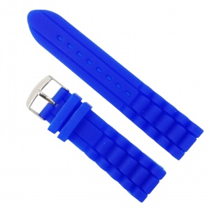 Curea de Ceas din Silicon - Albastru - 18mm, 20mm, 22mm, 24mm (WZ754)