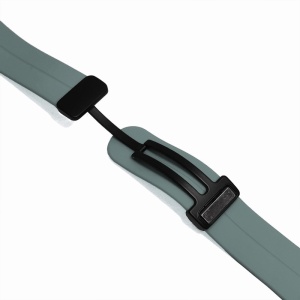 Curea de ceas Gri Petrol din silicon cu inchidere deployant magnetic 20mm, 22mm WZ5364 - Img 2