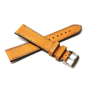 Curea de ceas maro deschis din piele naturala 20mm WZ5221 - Img 2