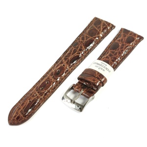 Curea de ceas Morellato Amadeus Brown din piele de crocodil - 12mm, 14mm, 16mm, 18mm, 20mm, 22mm - Img 4